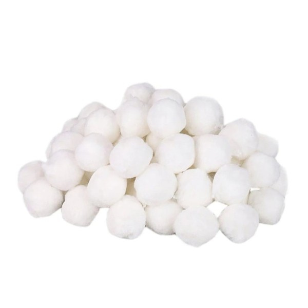 700g vit filter bollar pool rengöring bollar sim pool rengöring utrustning filter vatten rening fiber bomull boll