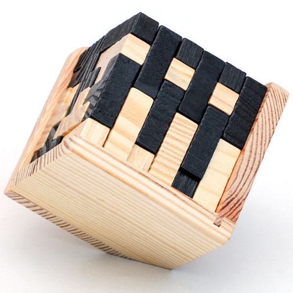 3D Kuutio Pulma Luban Interlocking Luova Koulutus Puinen lelu aivot IQ mieli varhainen oppimis peli