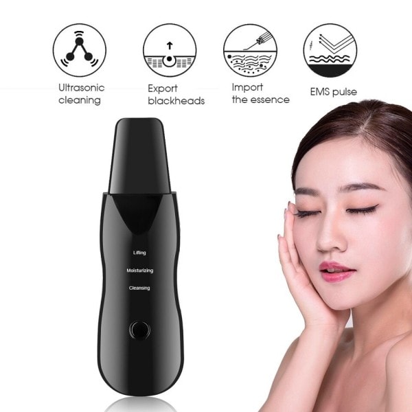Vibration Ansikte Hud Scrubber Blackhead Remover Ansiktsbehandling Por Cleaner