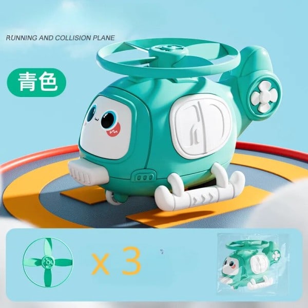 Flygplan Baby Pojke 3 År Flygplan Bambu Trollslända Tecknad Helikopter UFO leksak