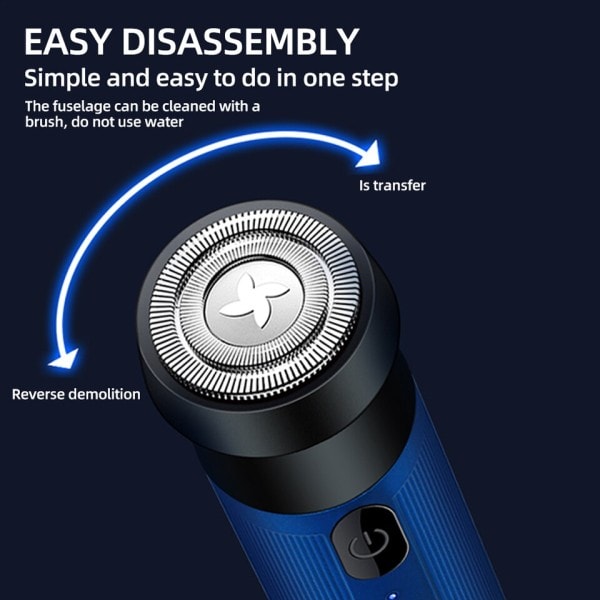 Mini Elektrisk Barber Barber Elektrisk Barberkniv Langtidsholdbar Batteri Bærbar USB Genopladelig