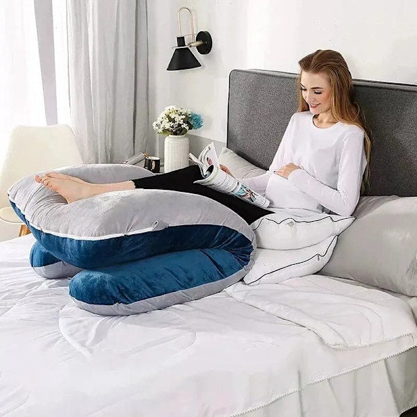 Multifunksjonell Gravid Kvinner's Pute Side Ligge Pute