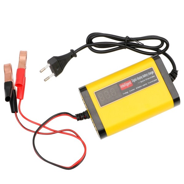 Smart Digital Bil Batteri Oplader Hurtig Hurtig Opladning Diagnostik Værktøjer