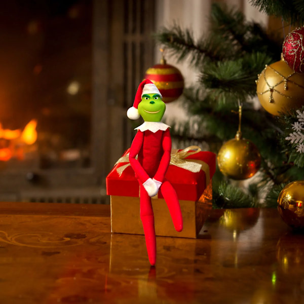 jul söt tomte docka plysch ben docka hänge jul träd prydnad
