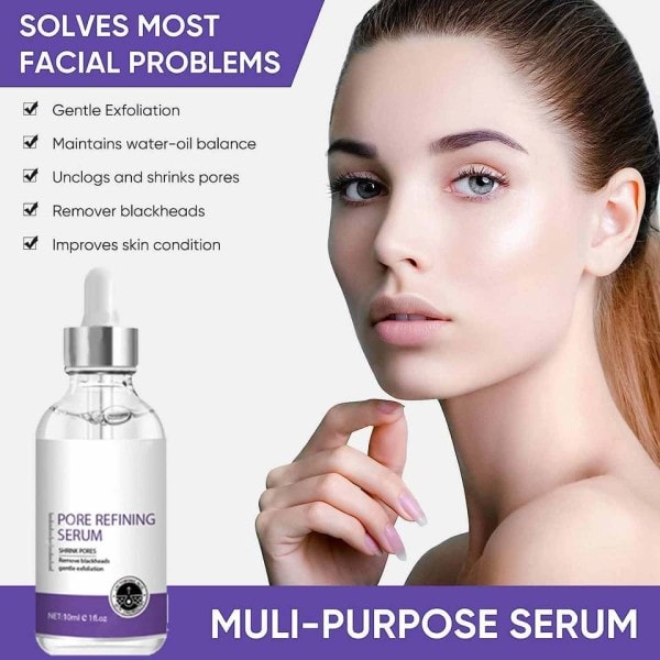 Porer hudvård serum ansiktsbehandling essens för krympning porer lindrande torrhet fuktgivande olja kontroll uppstramande