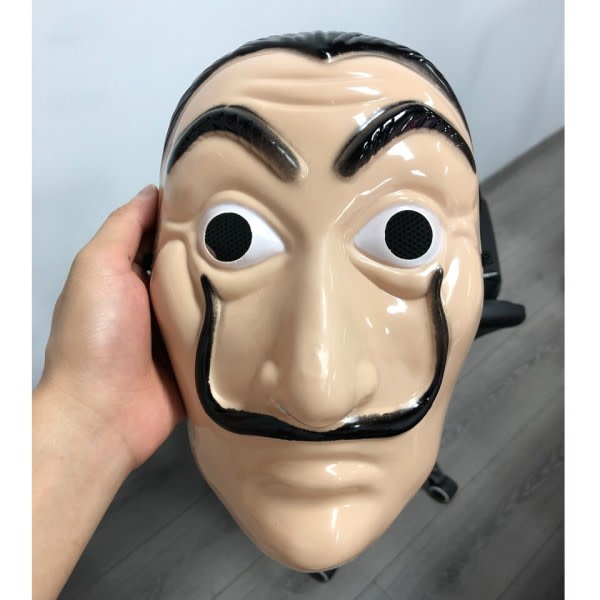 Salvador Dali Maske Cosplay Money Heist Plastic Masker Halloween Fest kostume rekvisitter