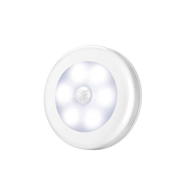 Trådløs Rund Bevegelse Sensor LED Natt Lys