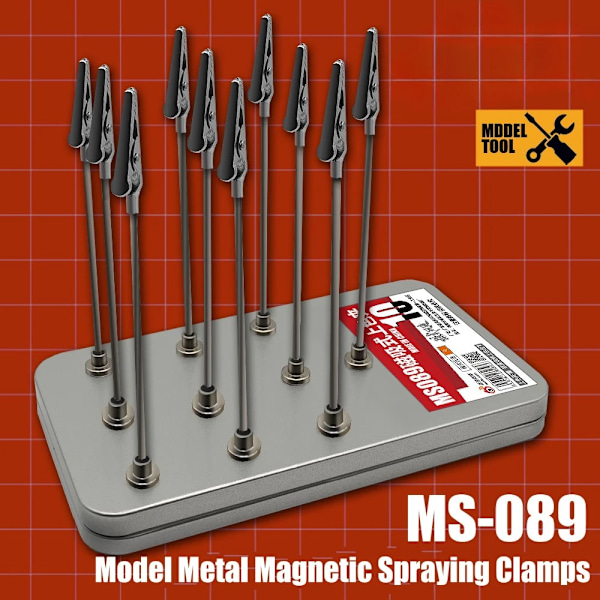 <p>Model Metal Magnetic Spraying Clamps Clip with lagring boks modell maling verktøy&nbsp;</p>