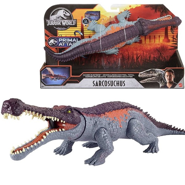 Jurassic World Leir Kritt Sarcosuchus Dinosaur Leker Simulering Handling Figur
