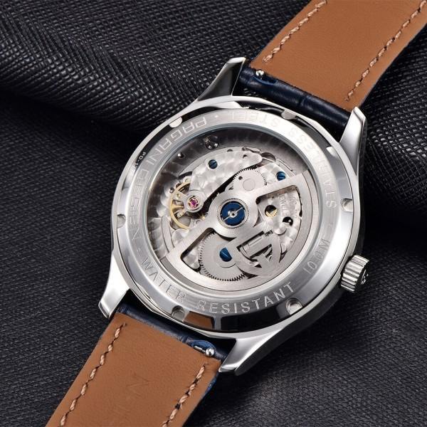 Romertal Pilot Mekaniske ure Safir Glas Energi Opbevaring Automatisk Ur