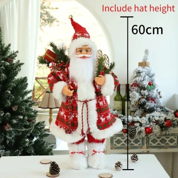 Julenissen Dukke Jule Tre Ornament Gave Barn Plysj Jule Dukke Hjem Dekorasjon