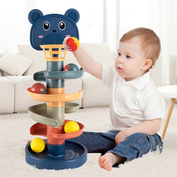 Montessori Baby Legetøj Rullende Ball Tower Montessori Uddannelsesspil