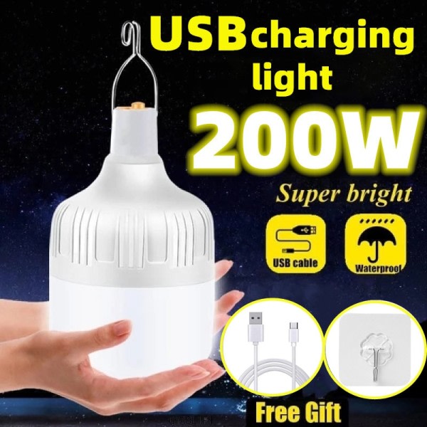 USB Ladattava LED hätä valot talo ulkokäyttö kannettava lyhdyt  hätä lamppu polttimo