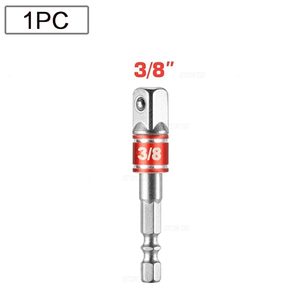 3 bitar Impact Driver Socket Förlängning Adapter Utökad Omvandlare Power Drill Sex Till Hög Speed Mutter Hane Firkant skiftnyckel