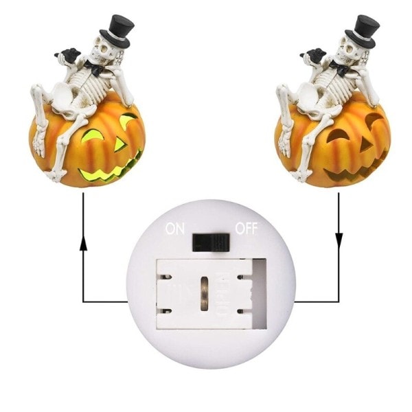 Halloween retro kurpitsa kallo lyhdyt LED valo juhlat koristeet akku virta kannettava kurpitsa yö valo