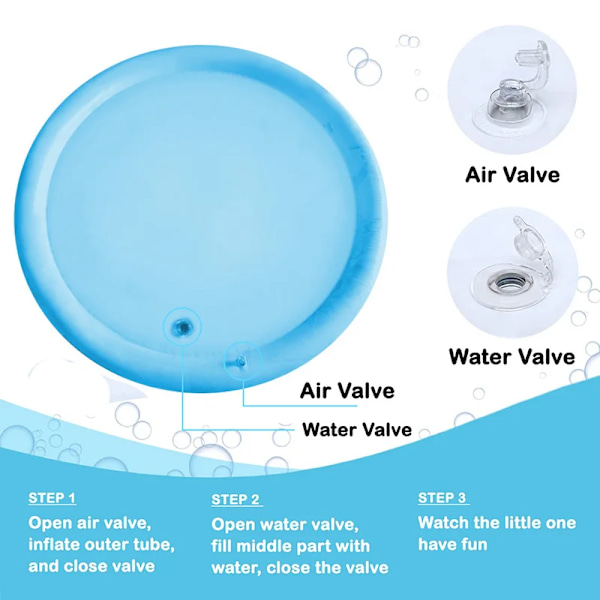 100cm iso vauva leikki vesi matto delfiini tiiviste kuvio PVC täytteinen pyöreä leikki matto tyyny