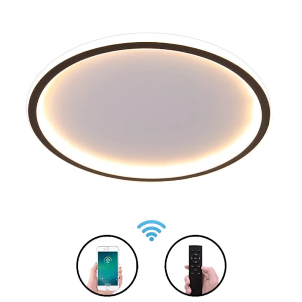 Ammattimainen Valo Ylellinen Moderni Musta LED Katto Lamppu Luova Pyöreä Atmosfäärinen katto valo