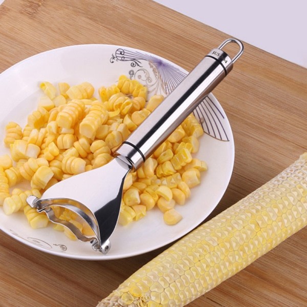 Rustfrit stål Majs skræller Majs Tærske Easy Peel Majs Tærske Majs Knive Peeler Køkken Frugt og grøntsager værktøj