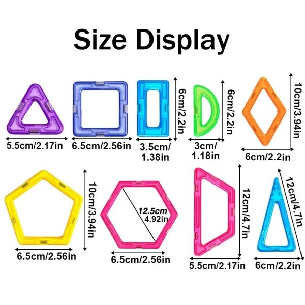 Barn Big Size Plus Magnetisk Byggnadsblock för Barn Designer Konstruktör Set leksaker