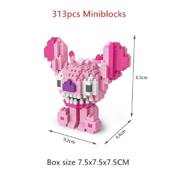 Stitch Byggeklosser Leke Diamant Klosser Lilo Stitch Dukke Figuriner Barn Bursdagsgaver