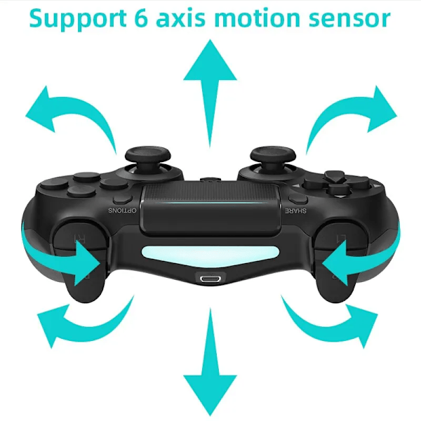 Bluetooth-yhteensopiva Peli ohjain PS4/Slim/Pro Langattomalle Peliohjain PC Kaksois Värinä Joystick IOS/Androidille