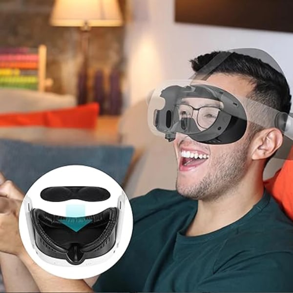 Kompatibel med Meta Quest 3 Foam Pute Erstatning Anti-lekkasje Light Nose Pad Face Cover  Oculus Quest