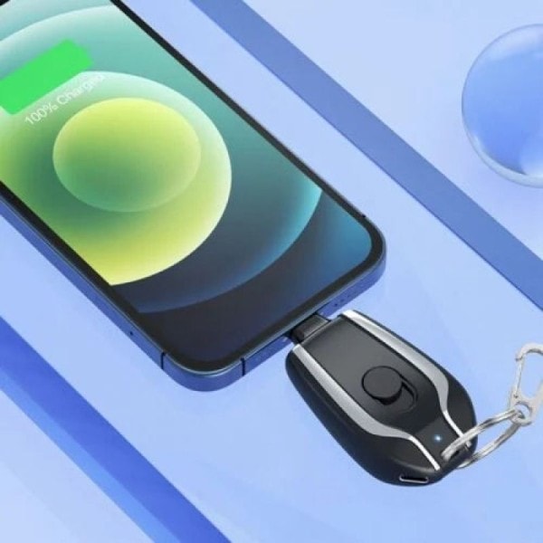 Kannettava avaimenperä laturi | 1500mAh C-tyyppi ultrakompakti mini akku pakkaus