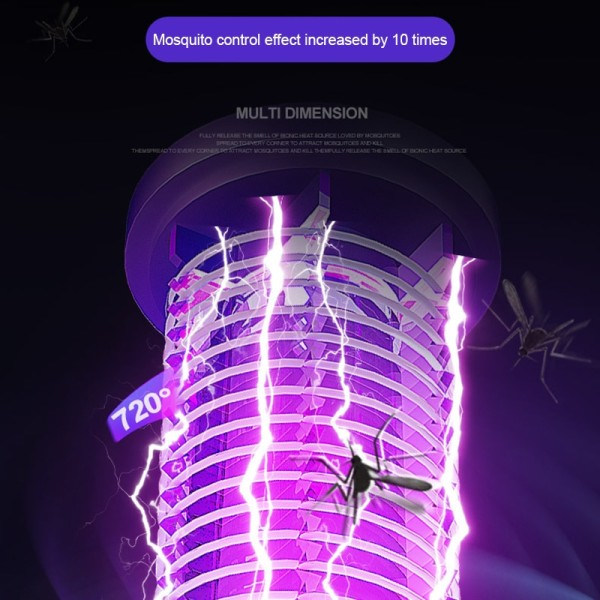 Mosquito Killer Lampe Insekt Avvisende Stråling Mindre Stum Elektrisk Insekt Felle