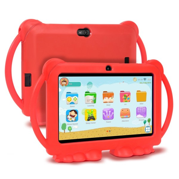 Android Barn Surfplatta PC För Studier Utbildning 32GB ROM Quad Core WiFi OTG 1024x600 Barn Surfplattor