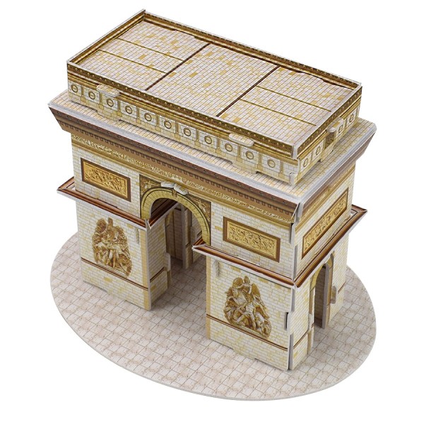 3D Puslespil Papir Bygning Model Legetøj til børn Gør-det-selv Arc de Triomphe Berømte Seværdigheder Pap Model Kit