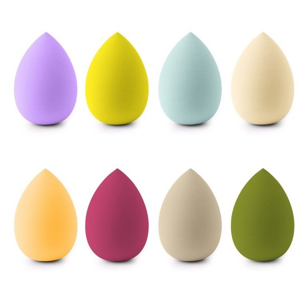 7 PCS Kosmetik Ägg Smeta Smink Super Mjuk Puff Set Päronformad Verktyg svamp