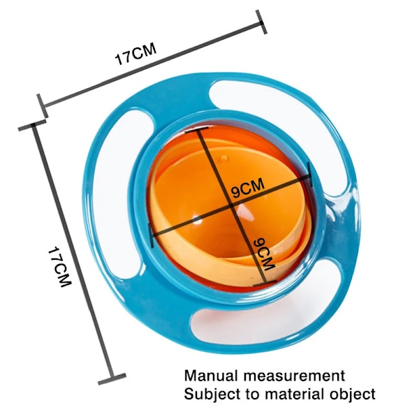 Lapset Universaali Gyro kulho 360 Kierto Roisketiivis Käytännöllinen Design Lapset Rotary Balance Kiinteät ruokinta astiat lautanen pöytä