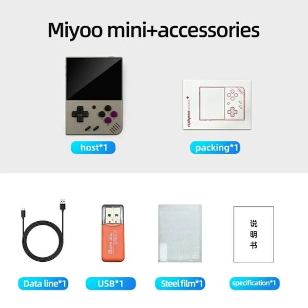Mini Plus Portable Retro Håndholdt Spil konsol