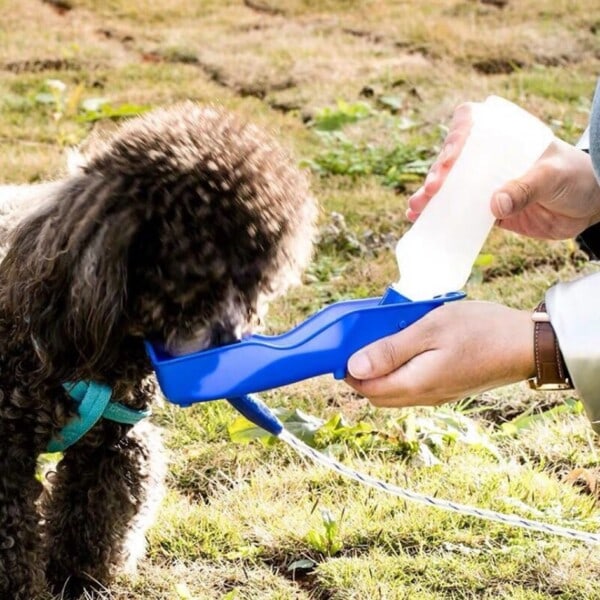 Kæledyr Hund Vand Flaske Plastik Bærbar Vand Flaske Kæledyr Udendørs Rejser Drik Vand Foder