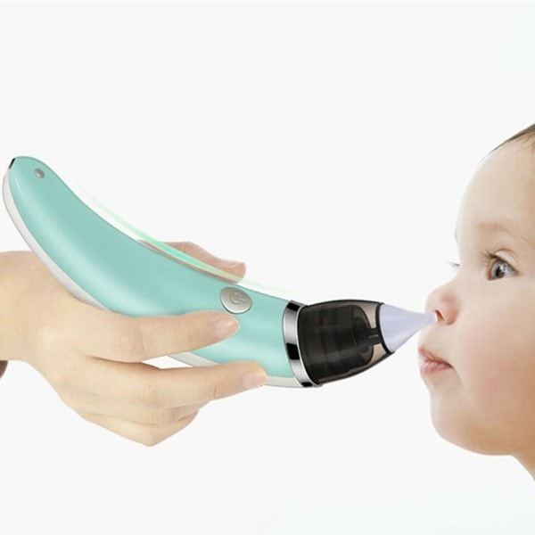 Elektrisk Baby Næseaspirator USB-genopladelig Næse Renser Snusning Udstyr Hygiejnisk Næse Snot renser med 2 Silicone Tip