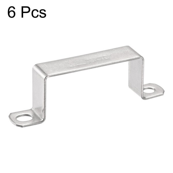 U formet stik beslag 33 x 70mm 304 rustfrit stål