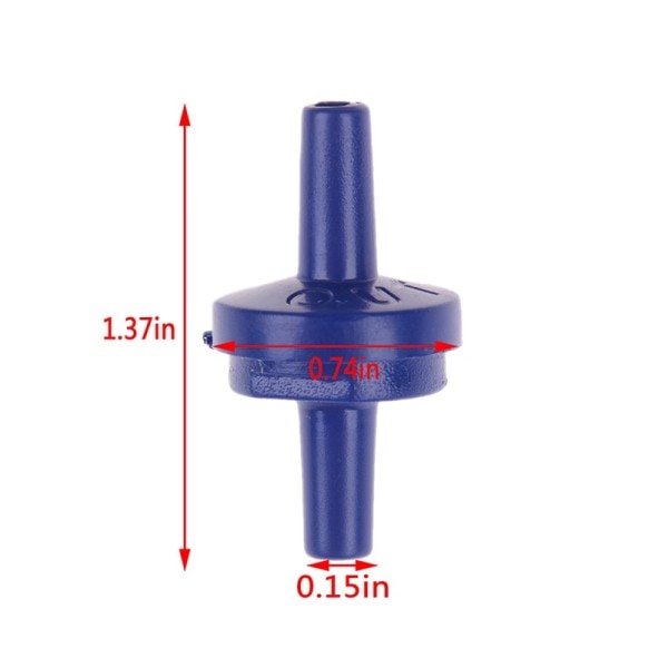 5 stk Luft Pumpe Sjekk Ventil Enveis Tilbakeslagsventil Fiske Tank Akvarium Vann Luft Pumpe