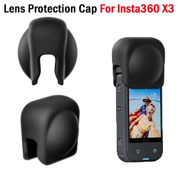 Anti-repor lins lock skyddande skydd för Insta360 X3 silikon skyddande dammtät fodral