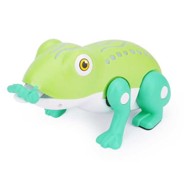 Robot frosk leketøy kvirking hopping elektronisk frosk stikker tunge ut søt dyr med LED lys