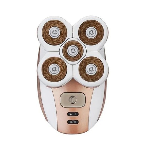 USB uppladdningsbar bärbar fem blad elektrisk epilator kvinnor smärtfri hårborttagning