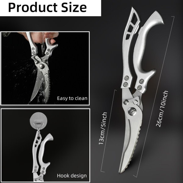 Kök sax kyckling ben kök sax,Duck fisk kutter 4Cr rostfritt stål fisk sax