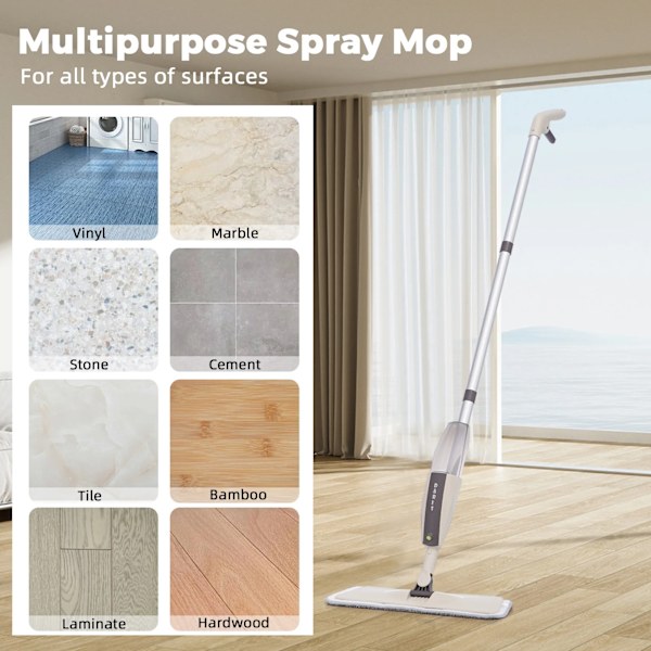 Spray Mop Broom Set Magic Flat Mopit