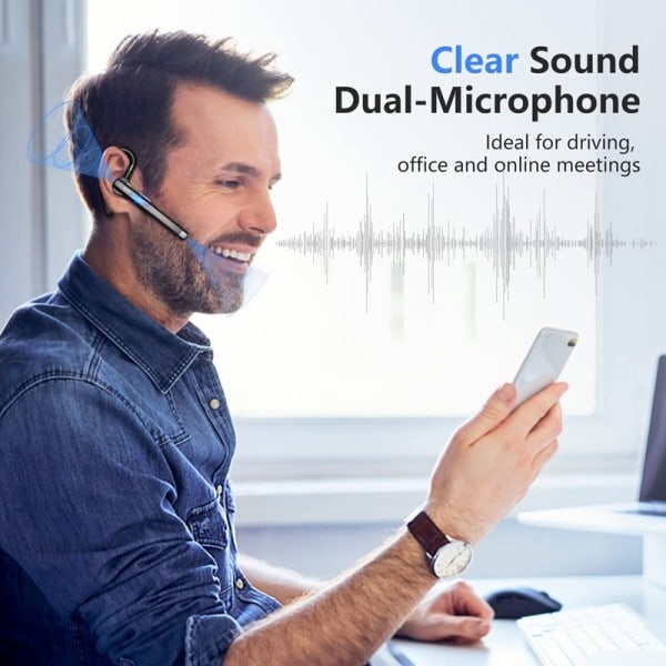 Trådlösa Hörlurar Med Mikrofon Bluetooth