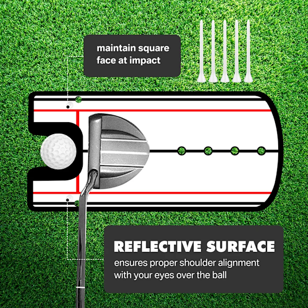 Golf Putting Övning Spegel Putting Spegel Alignment Träning Hjälp