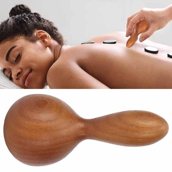 1st Handhållen Trä Massage Stick Lymphatic Drainage Massager Trä terapi Verktyg