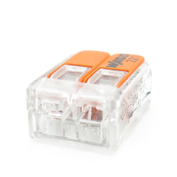 Origin  221-412 10PCS Installation Terminal Bolcks And Connector 2 Pin Compact Splicing Connector