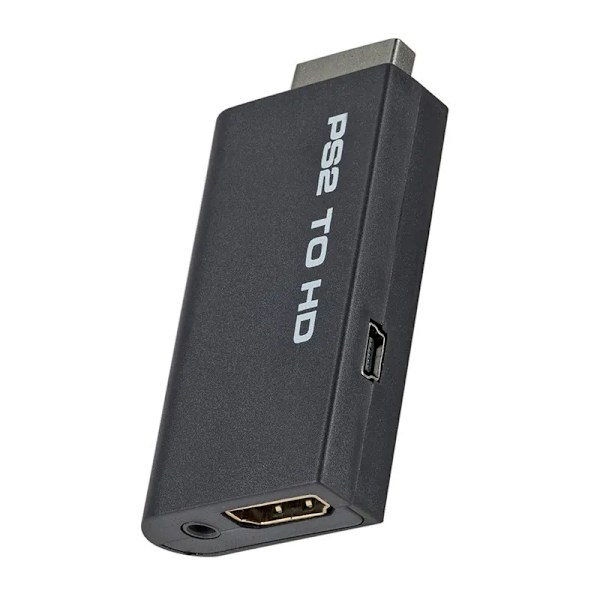 Hög kvalitet PS2 till HDMI-kompatibel Omvandlare Adapter Video Konverterare med Ljud utgång för HDTV HD Monitor Support Alla PS2 Display lägen