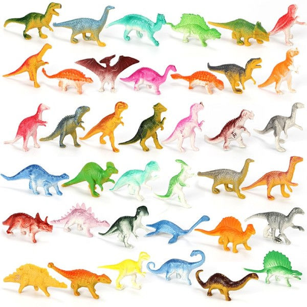39 bitar Mini Dinosaurie Modell Barn's Utbildnings leksaker Små Simulering Djur Figurer barn leksaker