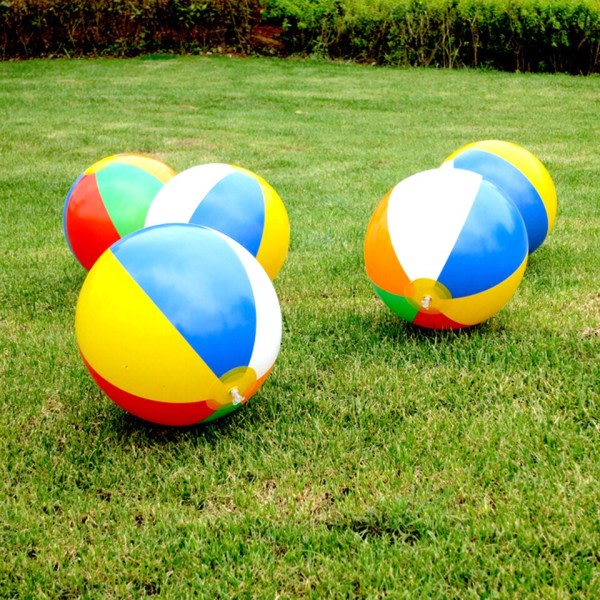 Färgglad Uppblåsbar Ball Ballonger Simning Pool Lek Fest Vatten Spel Ballonger Beach Sport Ball