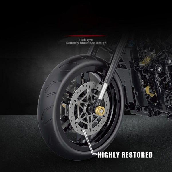 Klassisk motorcykel bygning model klodser moto vej racer klodser jule gaver legetøj